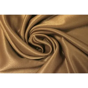 Metráž - Krepsatén Pes ZLATÝ TMAVÝ TL5639004 - Zlatá tmavá, 150 cm
