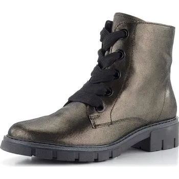 Dámské kozačky Ara šněrovací kotník Dover metalický Magma/Schwarz 12-23126-11 - 39 | P689469