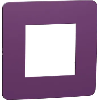 Schneider Electric NU280214 Unica Studio Color - Krycí rámeček jednonásobný, Plum/Bílý
