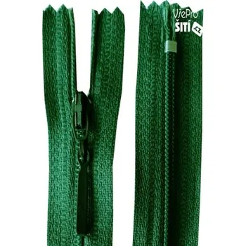 Zip zip šatový nerozdělávací ZELENÝ 61716 - Zelená, 16cm