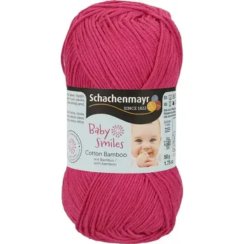 Příze Schachenmayr Baby Smiles Cotton Bamboo 1136 Malinová (Příze Baby Smiles Cotton Bamboo Malinová 1136)