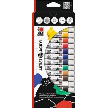 Marabu Artist Acryl set - 12x12 ml
