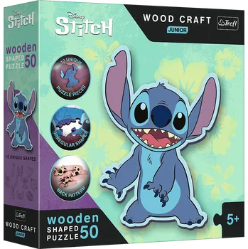 Puzzle Trefl Wood Craft Junior Lilo & Stitch 50 dílků