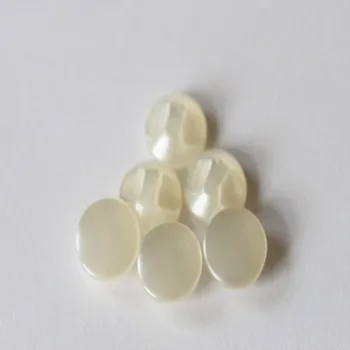 Knoflík Knoflík perlička smetanová plochá 19025 - Smetanová, 11 mm