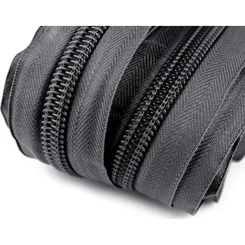 Zip Zip spirálový šíře 10 mm metráž - 312 šedá