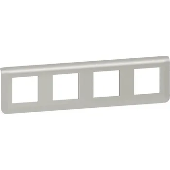 vypínač MOSAIC RÁMEČEK 4X2 MODULY HORIZONTÁLNÍ HLINÍK LEGRAND 079308L