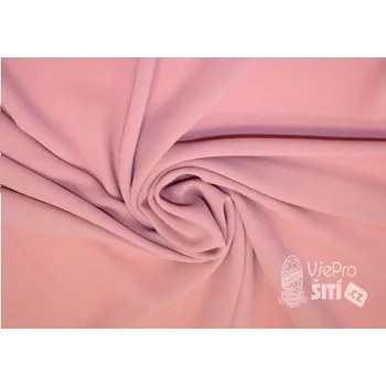 Metráž - Chifon Pes PUDROVÁ TL55137077 - Růžová, 150 cm