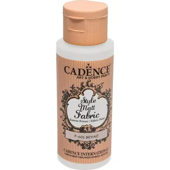 Textilní barva Cadence Style Matt Fabric - bílá / 50 ml