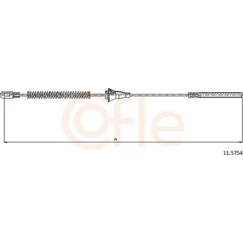 Auto-moto Tažné lanko, parkovací brzda COFLE 11.5754