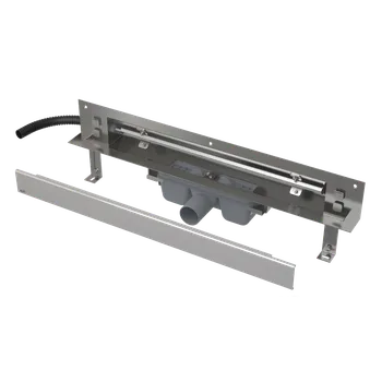 sprchový žlab ALCAPLAST Odtokový systém pro zabudování do stěny, kryt nerez-lesk, osvětlení zelená APZ5-EDEN+AEZ122-650