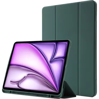 Příslušenství pro tablet VSECHNONAMOBIL 76506 LEATHER Zaklápěcí kryt pro Apple iPad Air 13 2025 / Air 13 2024 tmavě zelený