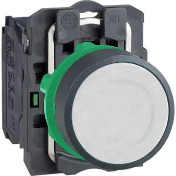 vypínač Schneider Electric XB5AA11 P/B,bílý,1N/O, zpětný návrat