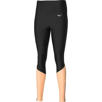 Dámské legíny Dámské běžecké legíny Mizuno Impulse Core long Tight / Black/Apricot Ice Velikost: XL