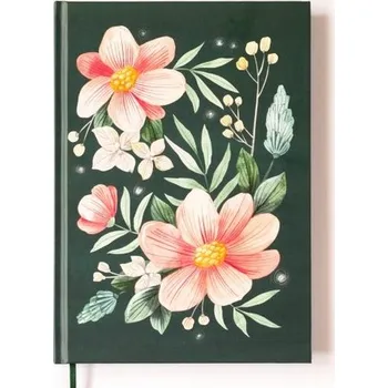 Blok Deník A5 květinový (linkovaný)