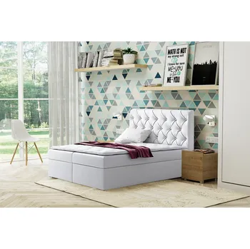 Postel Čalouněná postel Malaga ekokůže 160/200 cm s úložným prostorem