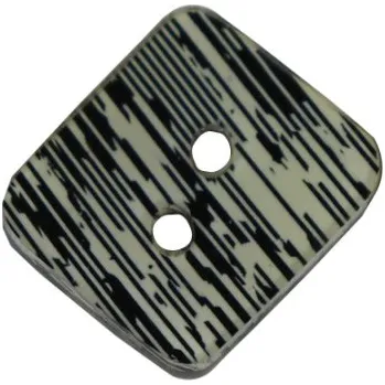 Knoflík Knoflík černobílý 2493/40 - Černobílá, 15mm