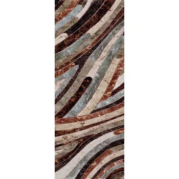 Tapeta Masureel Geometrická vliesová obrazová tapeta na zeď, šedo-hnědá, DGROC2041-260, Rock, Masureel, velikost 1,06 x 2,6 m