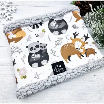 Nákrčník Kulišárny Nákrčník s beránkem BEDEAR Grey VELIKOST: 86-92