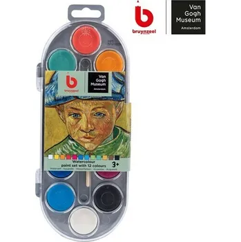 Vodová barva Sada dětských akvarelových barev Bruynzeel Van Gogh Museum 12 barev