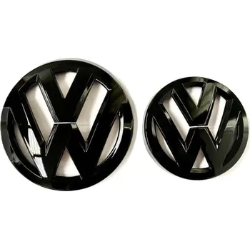 Znak automobilu VW PASSAT B8 MK8 (2014-2019) přední a zadní znak, logo (14cm a 11cm) - černá lesklá