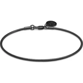 Náramek Essentials | 2mm lankový řetízkový náramek v&nbsp;černé barvě gunmetal - Lucleon