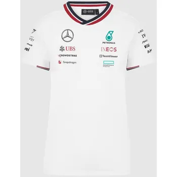 Dámské tričko Dámské týmové tričko Mercedes AMG F1 2024 bílé M