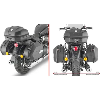 Nosič na motocykl a skútr Pl9058 trubkový nosič royal enfield super meteor 650 (23) pro boční kufry