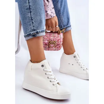 Dámské tenisky Vysoké tenisky na skrytém klínu Big Star LL274035 Barva: Bílá, Velikost: 41