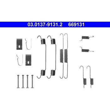 Brzdový systém Sada příslušenství, brzdové čelisti ATE 03.0137-9131.2