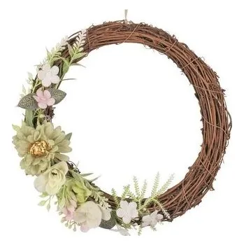 Věnec Věnec s dekoracemi 23 cm, zelený