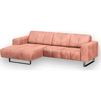 Sedací souprava Rohová sedací souprava PLAZA - OT, levá, lososová (Adore 166 Blossom)