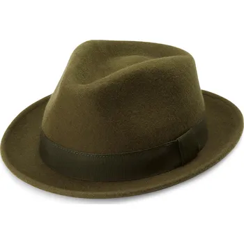 Klobouk Tomasso Olivově zelený klobouk Moda Trilby - Fawler