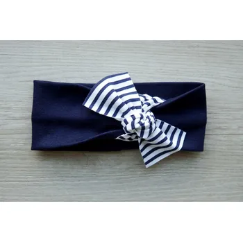 Čelenka AMÁLKA Elastická dívčí čelenka, modrá námořnická Velikost: 50-56