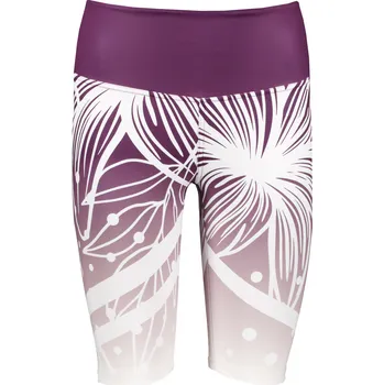 Dámské kalhoty Dámské funkční legíny nad kolena premium ALTISPORT VOJ/ALW045LEG02 FIALOVÁ/BÍLÁ XL