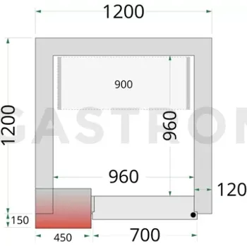 Panely ke stavebnicovým boxům s 120 mm izolací | TEFCOLD, CR 120x120x220