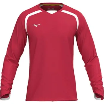 Chlapecké tričko Dětské házenkářské tričko Mizuno MZNRB LS Shirt / Red Velikost: 164