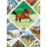 sešit 423, A4, 20 listů, linkovaný 12 mm,obal s obrázky zvířat