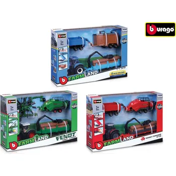 autíčko Bburago 10cm Farm traktor dárkový