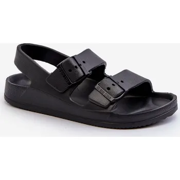 Dívčí baleríny Dětské lehké žabky s přezkami BIG STAR NN374541 Barva: Černá, Velikost: 32