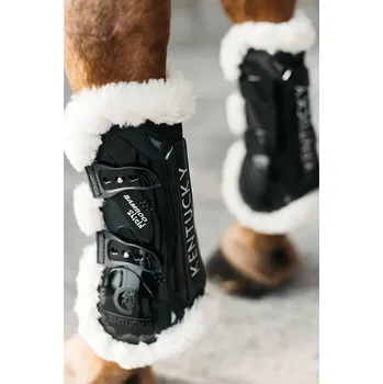 Koňské kamaše Šlachovky KENTUCKY Vegan Sheepskin Bamboo Elastic - černé, L