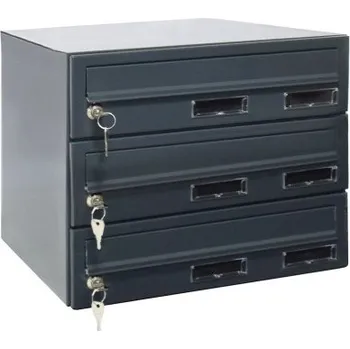 Železářství M37/3 rovná schránka RAL7016 RAL 7016 / Antracit