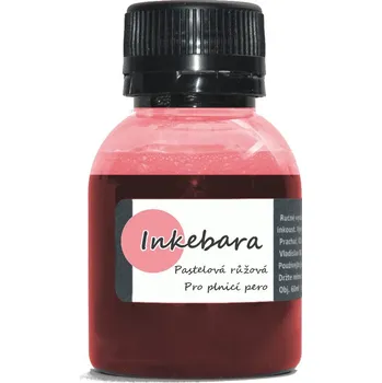 Náplň do psacích potřeb Inkebara Pastelový růžový lahvičkový inkoust INKEB225