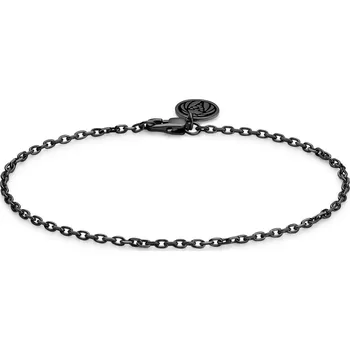 Náramek Essentials | 2mm kabelový řetízkový náramek v&nbsp;černé barvě gunmetal - Lucleon