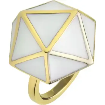Prsten STORM Geo Ring Gold L