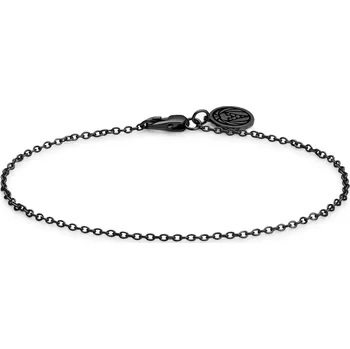 Náramek Essentials | 1,5 mm lehký kabelový řetízkový náramek v&nbsp;černé barvě gunmetal - Lucleon