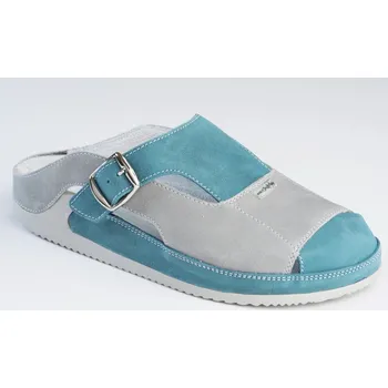 Dámská zdravotní obuv Medistyle Zdravotní dámská pantofel PARINA šedo-tyrkysová Velikost: 40