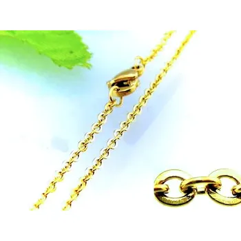 Řetízek Ocel řetízek zlacený 60 cm, ZYTA