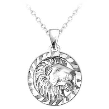 Módní doplněk Znamení Lev - stříbrný náhrdelník