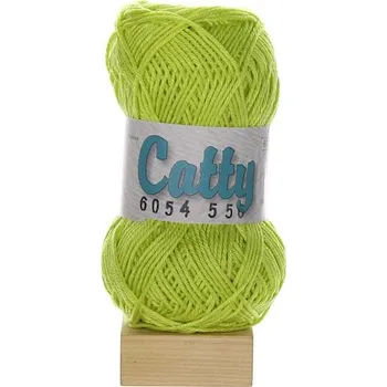 Příze VTC Catty zelenožlutá 6054