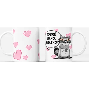 Hrnek Dobré ráno KRÁSKO - Bílá